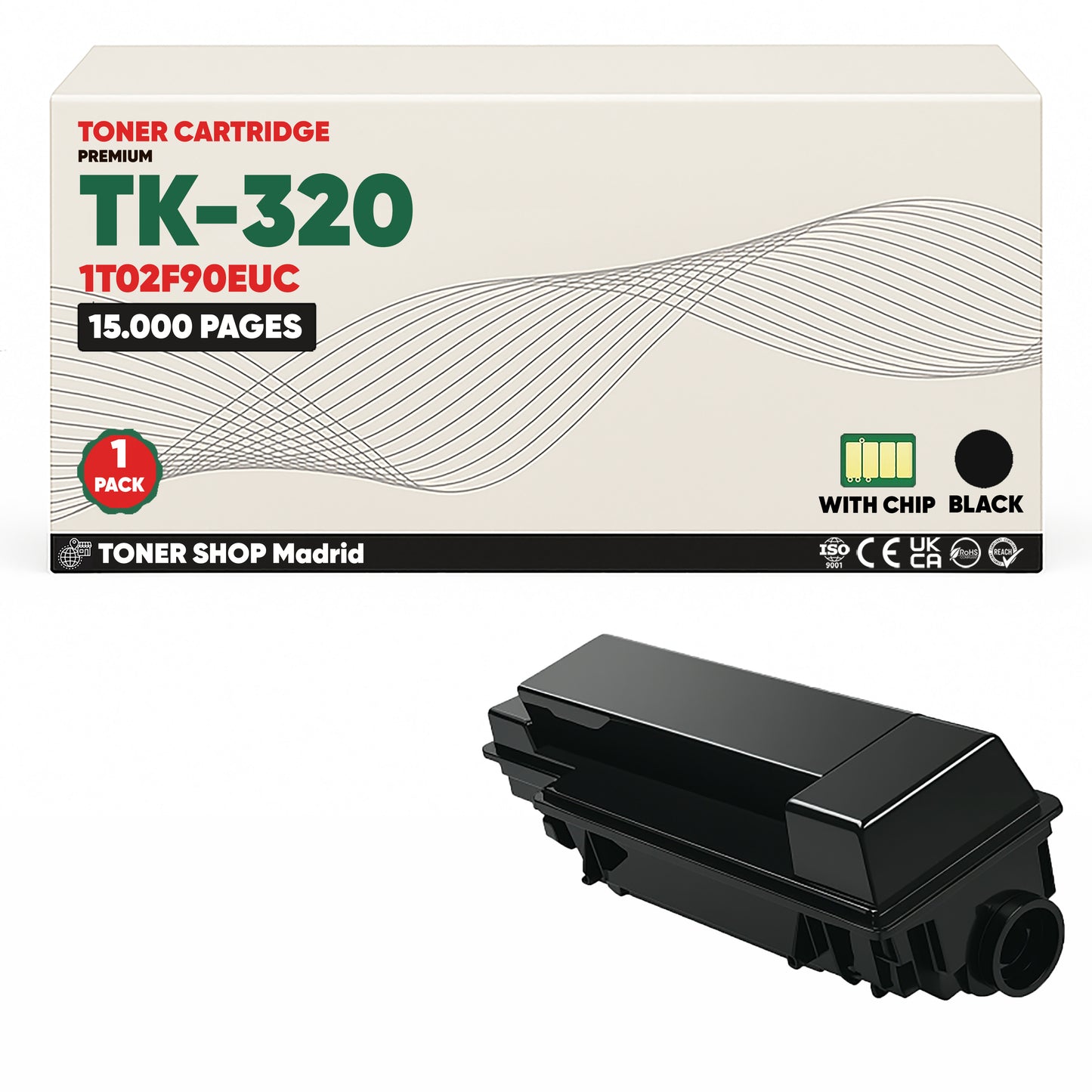 BDink Cartucho Tóner Compatible Kyocera TK320 Negro