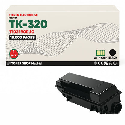 BDink Cartucho Tóner Compatible Kyocera TK320 Negro