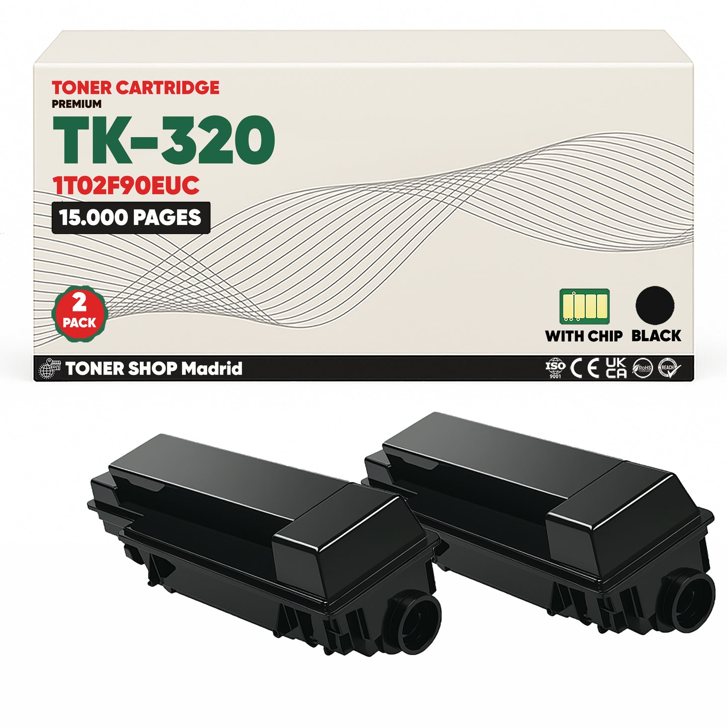 BDink Cartucho Tóner Compatible Kyocera TK320 Negro