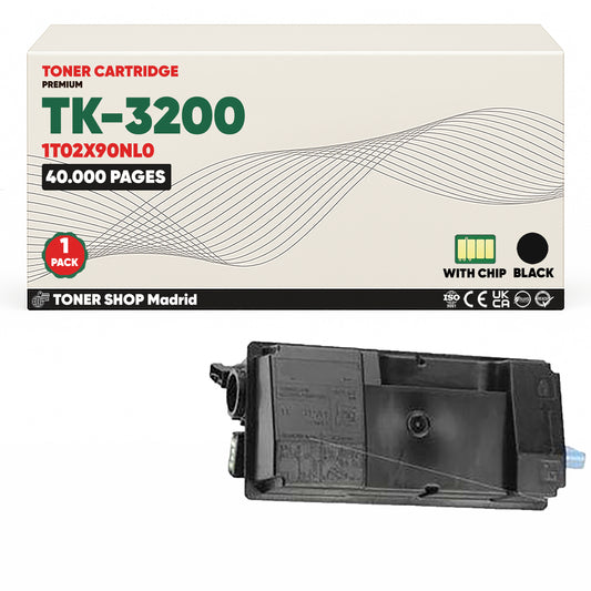 BDink Cartucho Tóner Compatible Kyocera TK3200 Negro