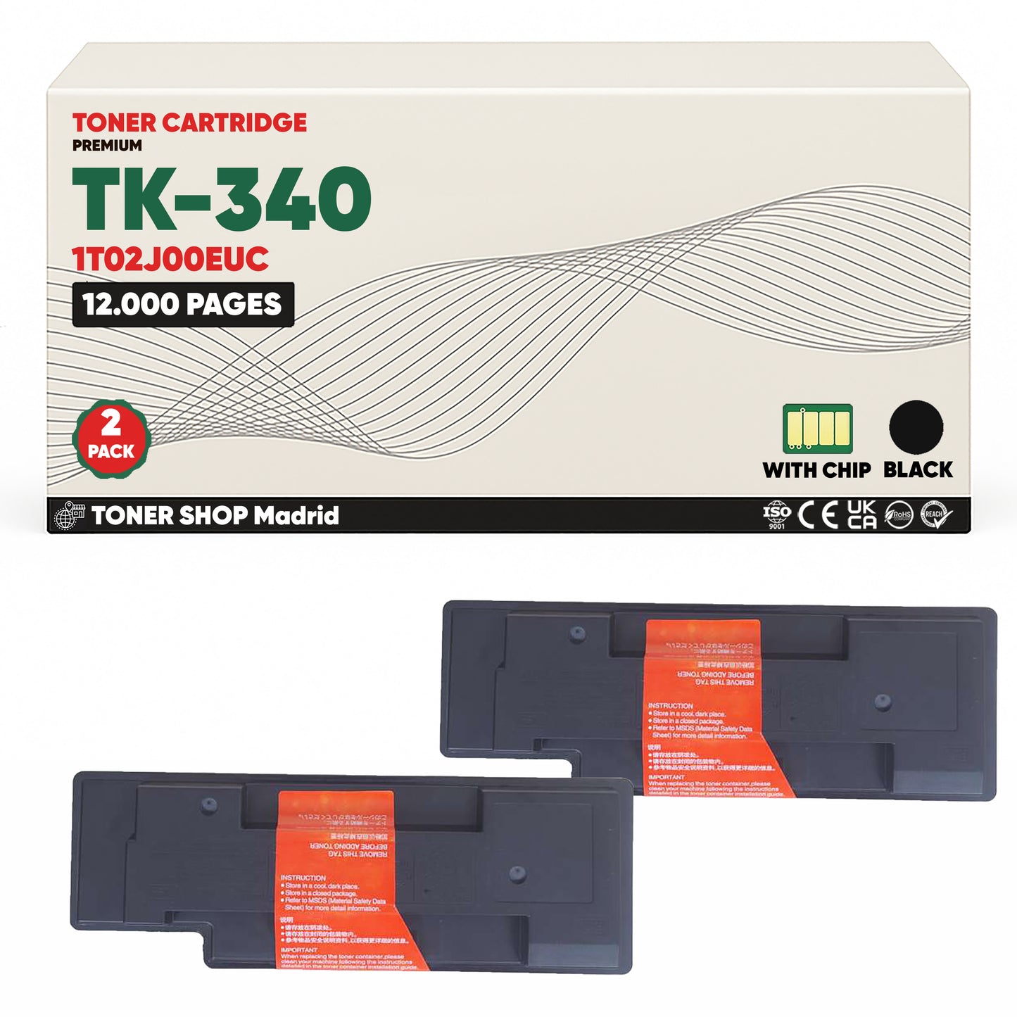 BDink Cartucho Tóner Compatible Kyocera TK340 Negro