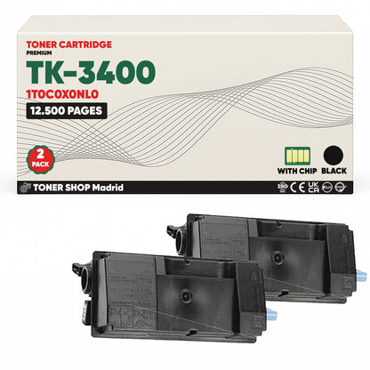 BDink Cartucho Tóner Compatible Kyocera TK3400 Negro