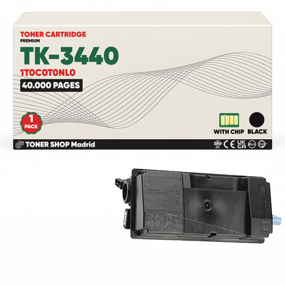 BDink Cartucho Tóner Compatible Kyocera TK3440 Negro