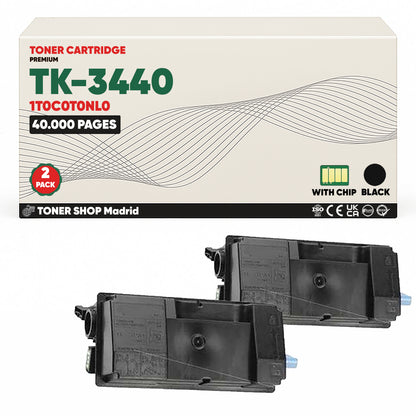 BDink Cartucho Tóner Compatible Kyocera TK3440 Negro