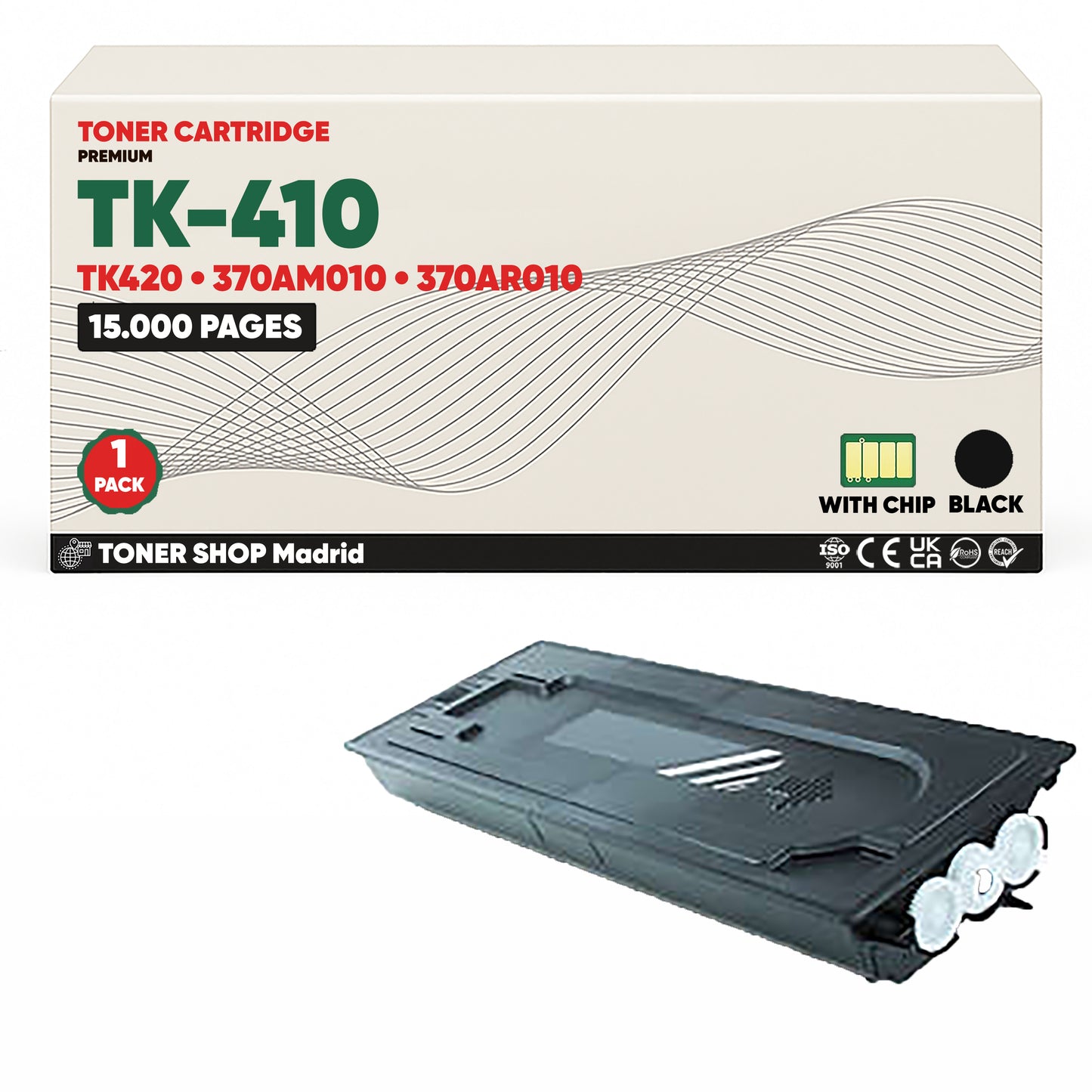 BDink Cartucho Tóner Compatible Kyocera TK410/TK420 Negro