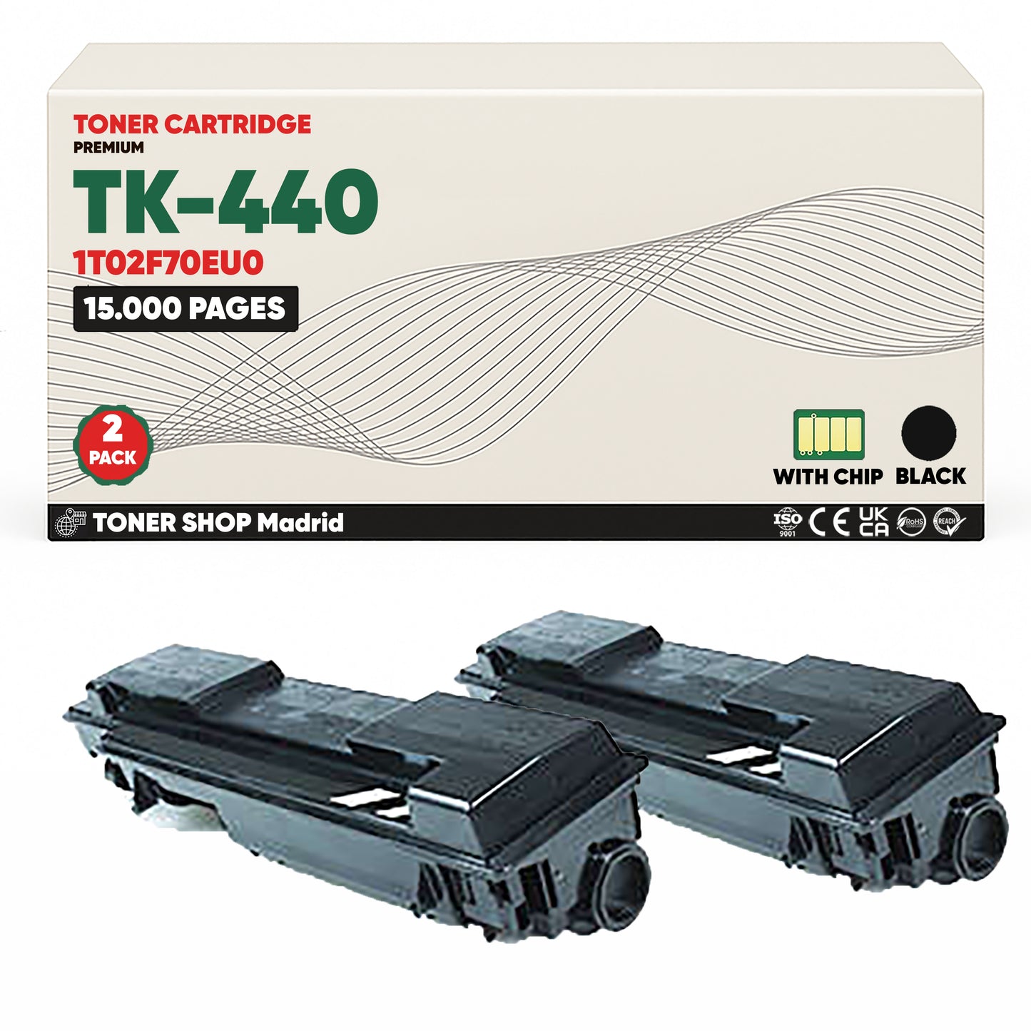 BDink Cartucho Tóner Compatible Kyocera TK440 Negro