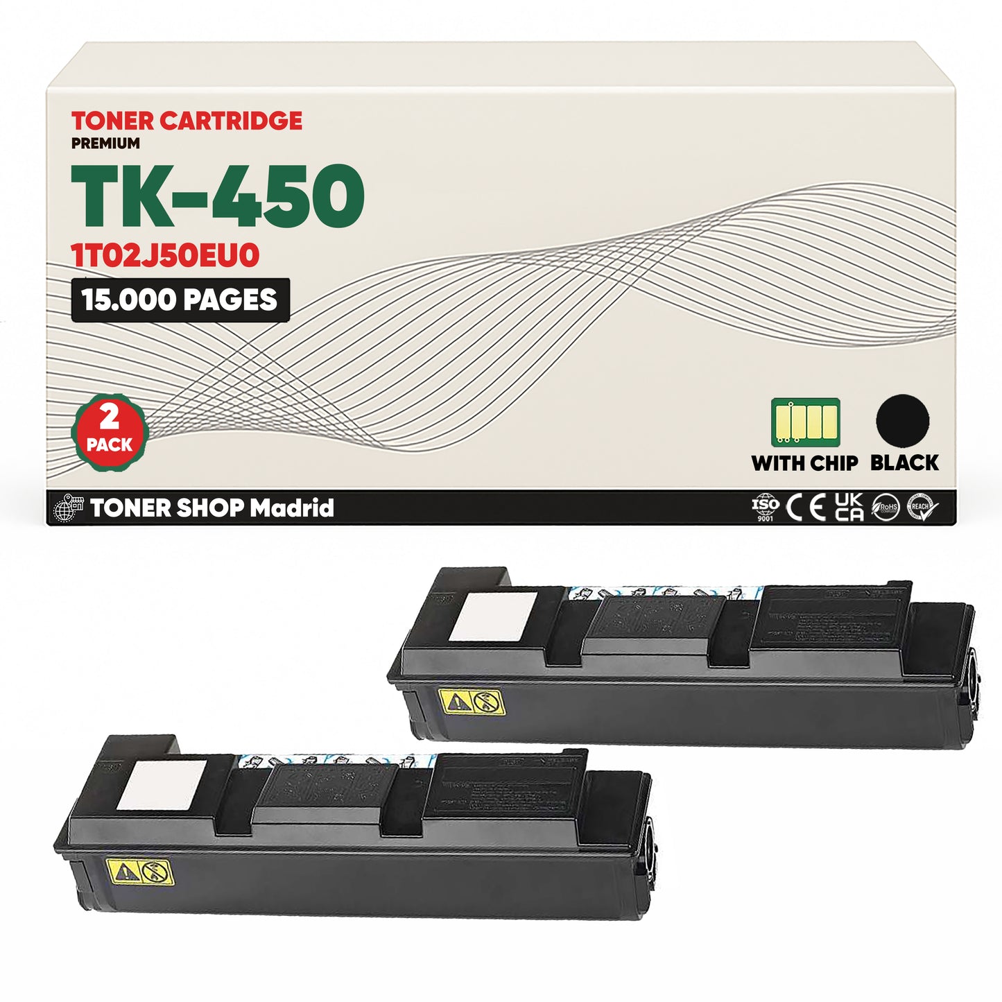 BDink Cartucho Tóner Compatible Kyocera TK450 Negro