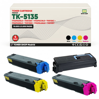 BDink Tóner Compatible Kyocera TK5135 (Pack 4 CMYK)