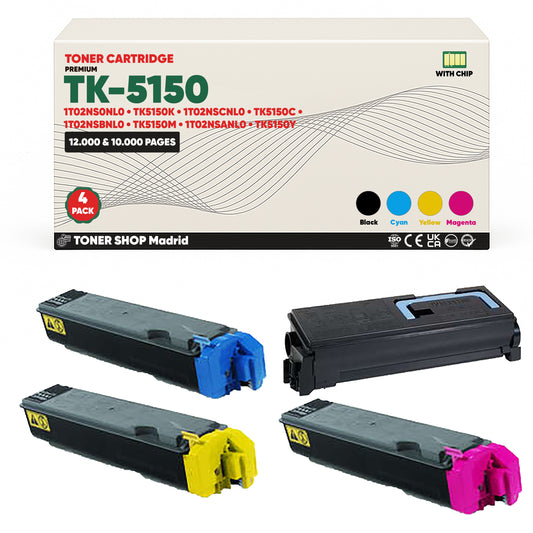 BDink Tóner Compatible Kyocera TK5150 (Pack 4 CMYK)