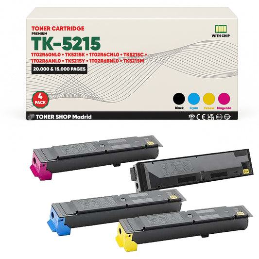 BDink Tóner Compatible Kyocera TK5215 (Pack 4 CMYK)