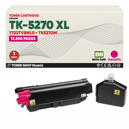 BDink Tóner Compatible Kyocera TK5270 XL (Pack 4 CMYK)