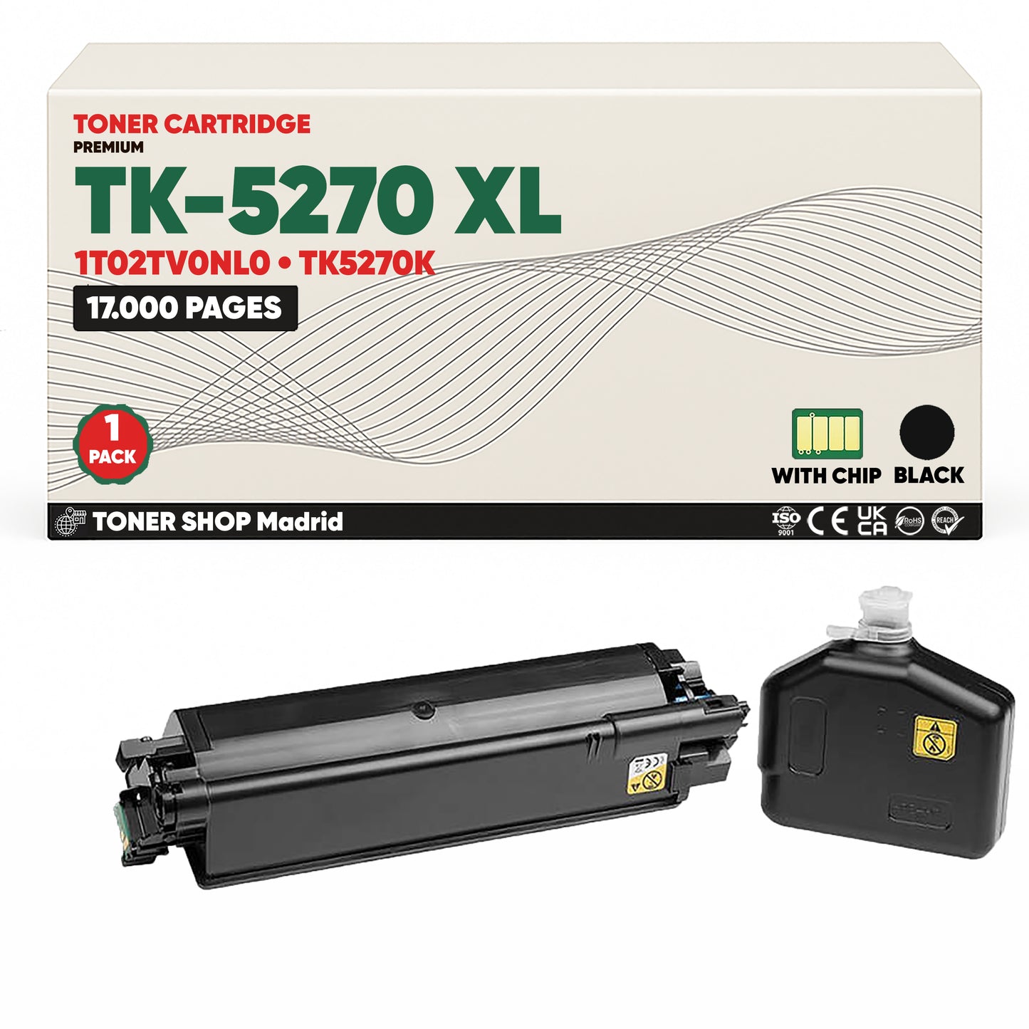 BDink Tóner Compatible Kyocera TK5270 XL (Pack 4 CMYK)