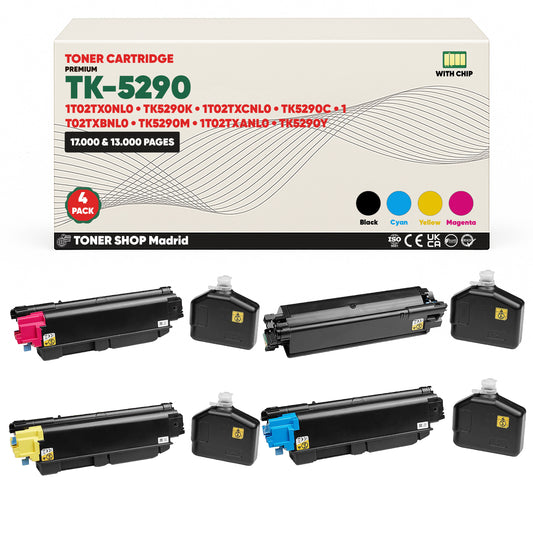 BDink Tóner Compatible Kyocera TK5290 (Pack 4 CMYK)