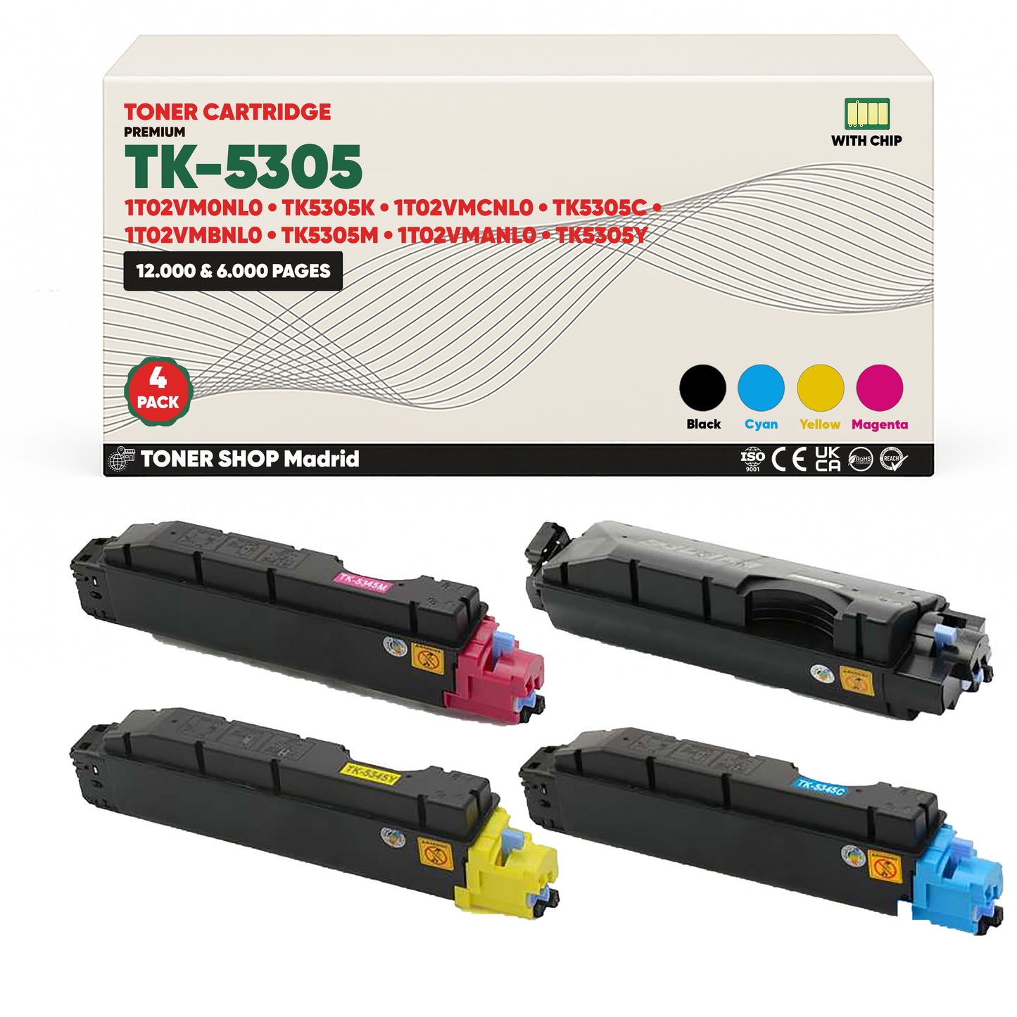 BDink Tóner Compatible Kyocera TK5305 (Pack 4 CMYK)