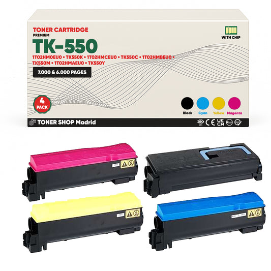 BDink Tóner Compatible Kyocera TK550 (Pack 4 CMYK)