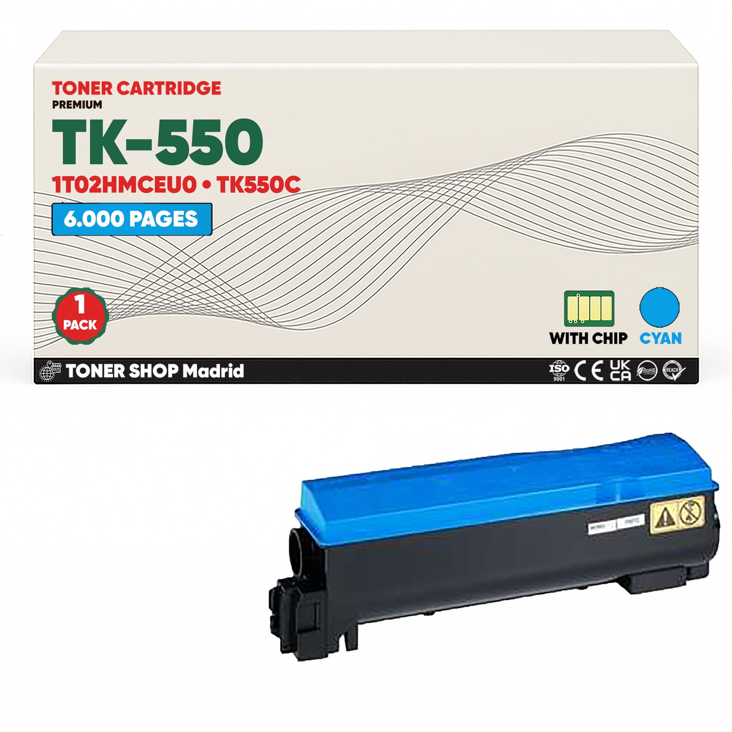 BDink Tóner Compatible Kyocera TK550 (Pack 4 CMYK)
