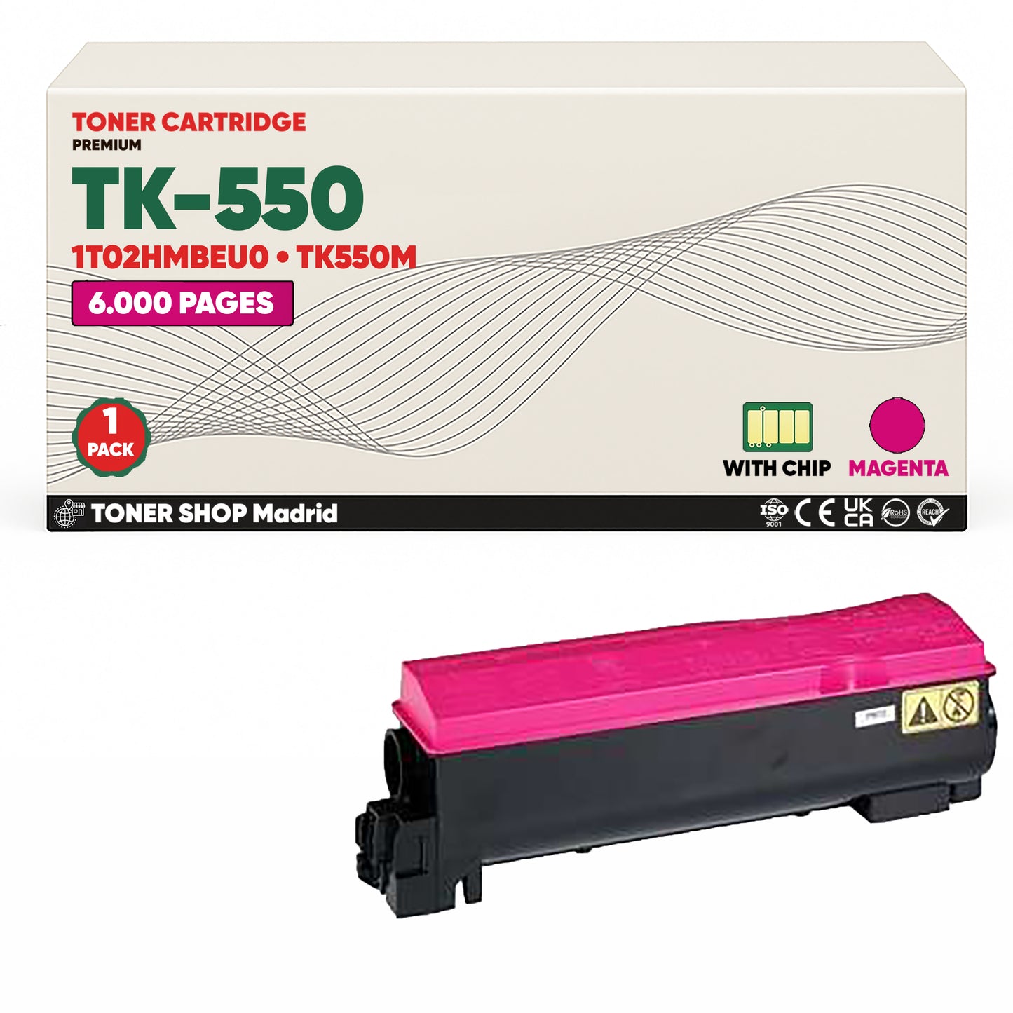 BDink Tóner Compatible Kyocera TK550 (Pack 4 CMYK)