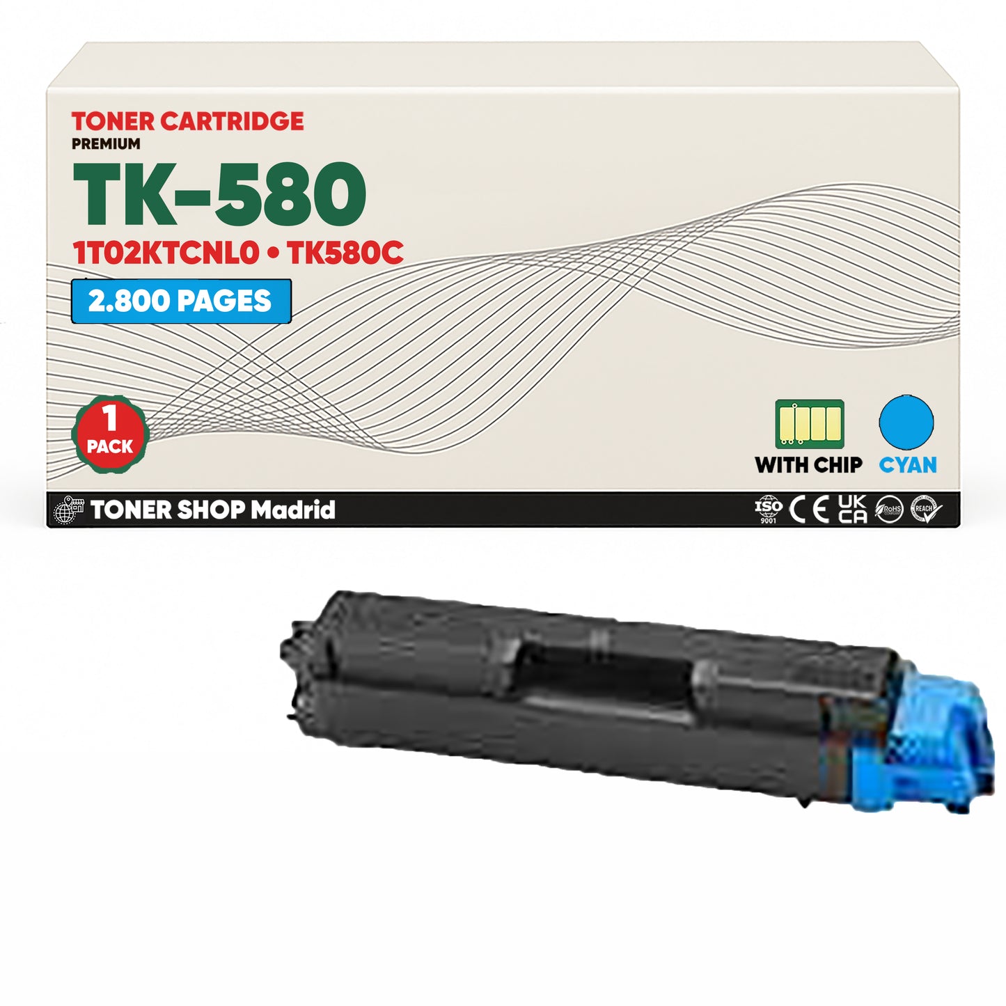 BDink Tóner Compatible Kyocera TK580 (Pack 4 CMYK)