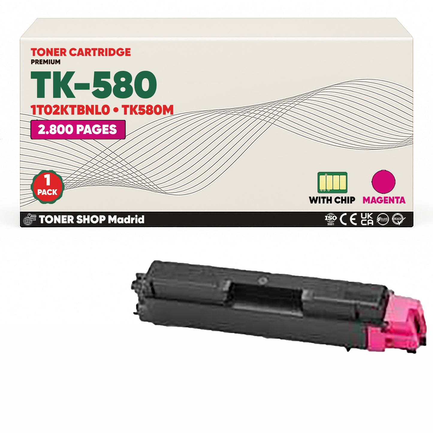 BDink Tóner Compatible Kyocera TK580 (Pack 4 CMYK)