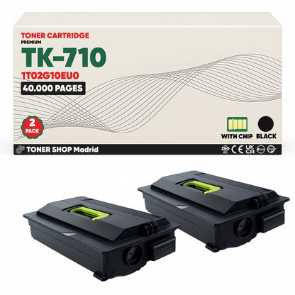 BDink Cartucho Tóner Compatible Kyocera TK710 Negro