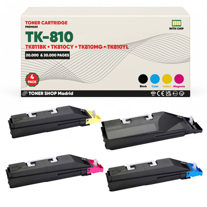 BDink Tóner Compatible Kyocera TK810/TK811 (Pack 4 CMYK)