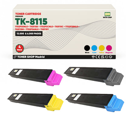 BDink Tóner Compatible Kyocera TK8115 (Pack 4 CMYK)