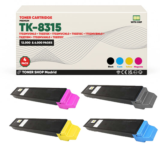 BDink Tóner Compatible Kyocera TK8315 (Pack 4 CMYK)