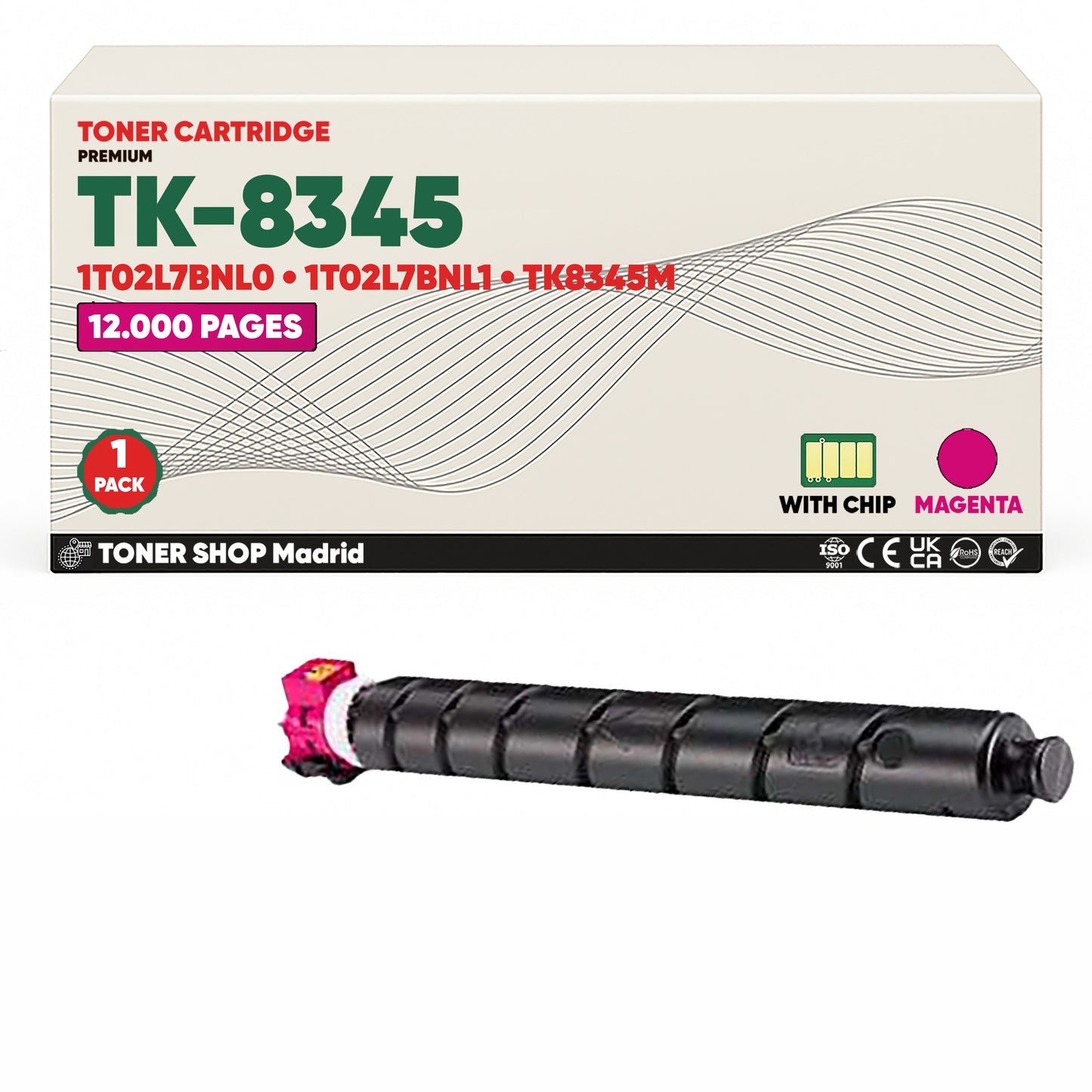 BDink Tóner Compatible Kyocera TK8345 (Pack 4 CMYK)