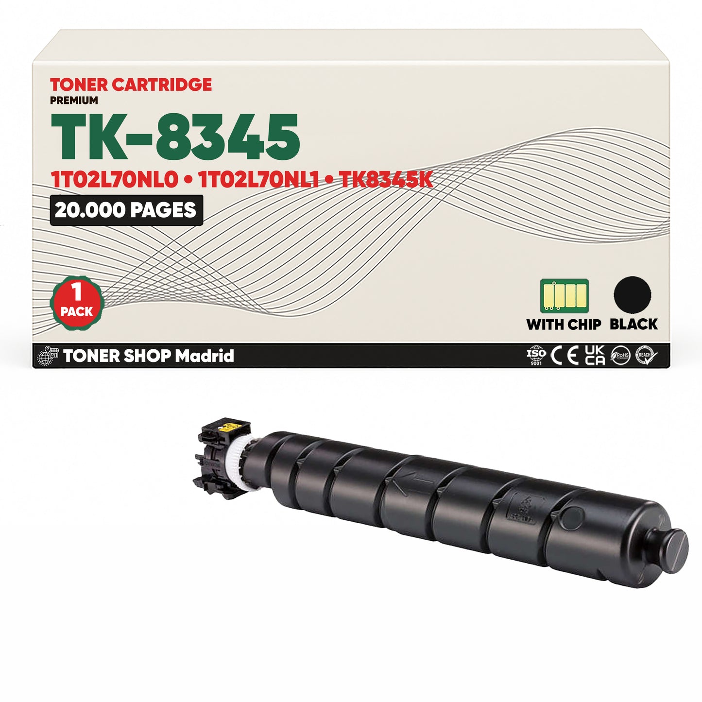 BDink Tóner Compatible Kyocera TK8345 (Pack 4 CMYK)