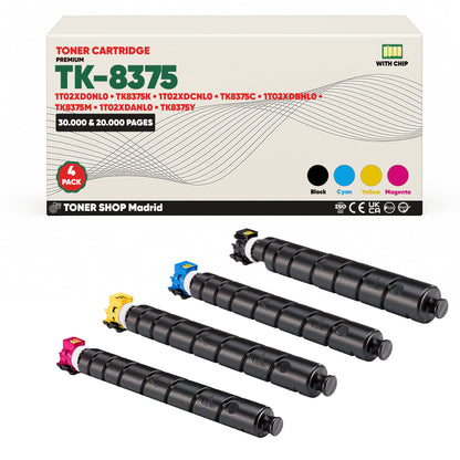 BDink Tóner Compatible Kyocera TK8375 (Pack 4 CMYK)