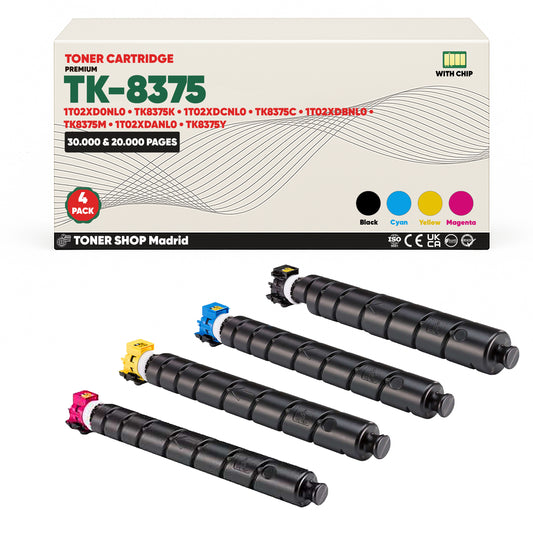 BDink Tóner Compatible Kyocera TK8375 (Pack 4 CMYK)
