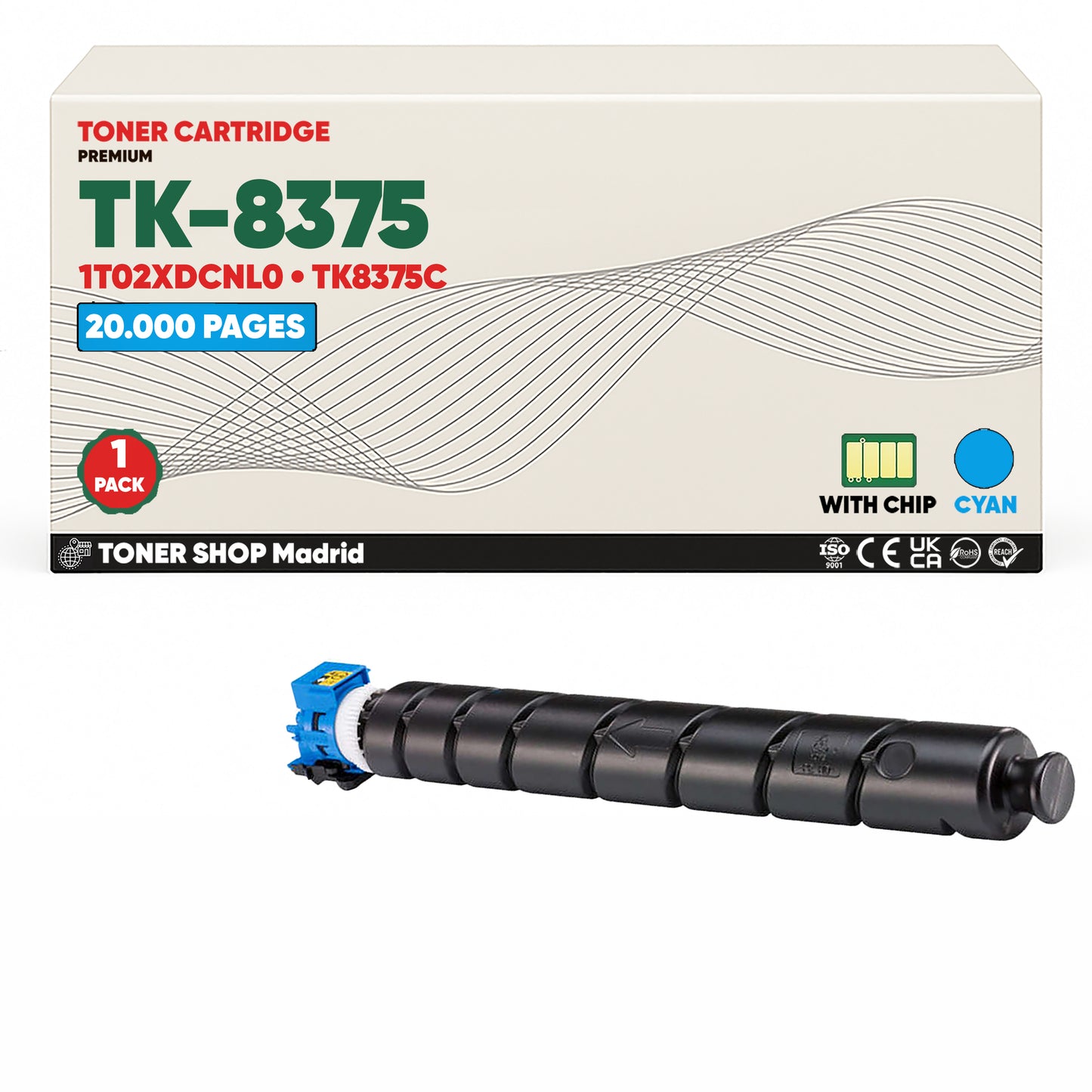 BDink Tóner Compatible Kyocera TK8375 (Pack 4 CMYK)