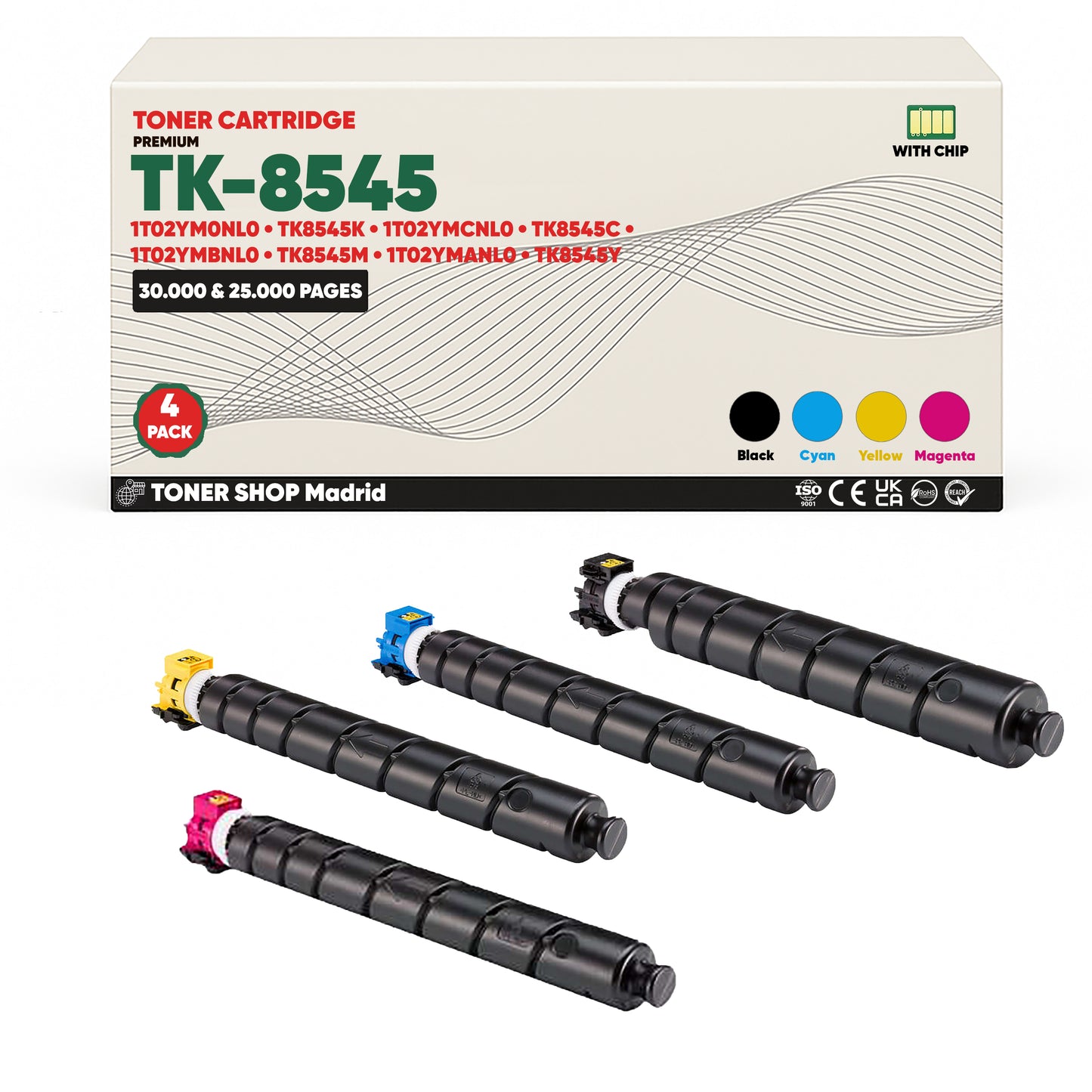 BDink Tóner Compatible Kyocera TK8545 (Pack 4 CMYK)