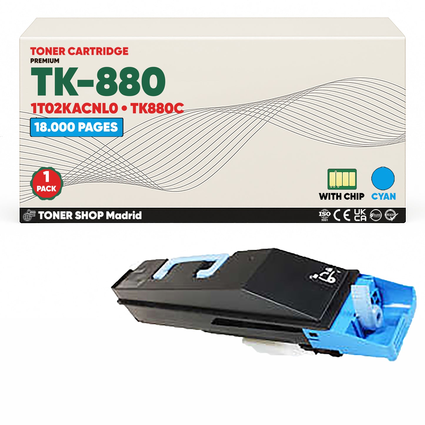 BDink Tóner Compatible Kyocera TK880 (Pack 4 CMYK)