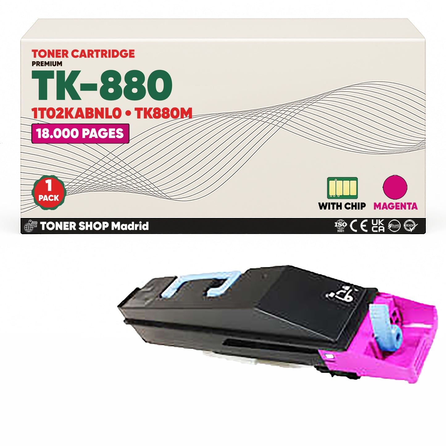 BDink Tóner Compatible Kyocera TK880 (Pack 4 CMYK)