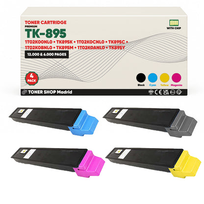 BDink Tóner Compatible Kyocera TK895 (Pack 4 CMYK)