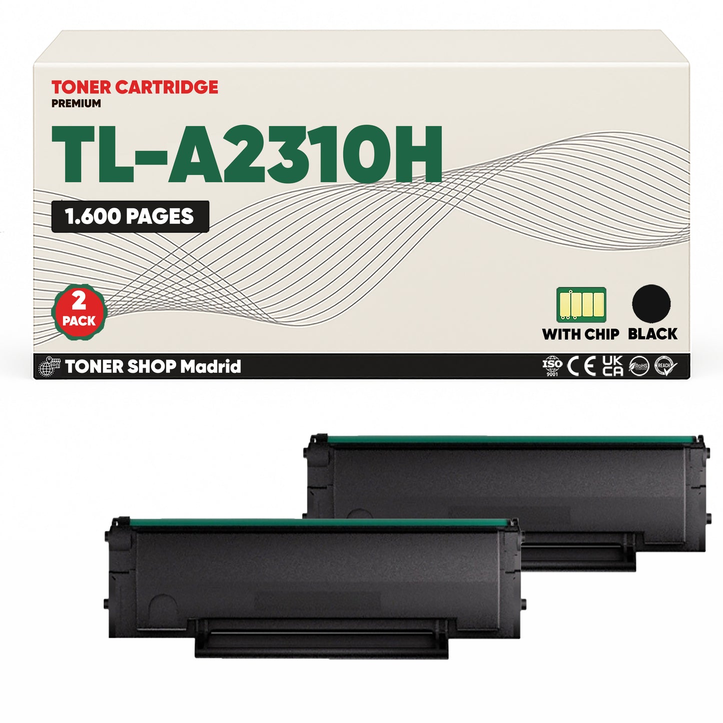 BDink Cartucho Tóner Compatible Pantum TL-A2310H Negro