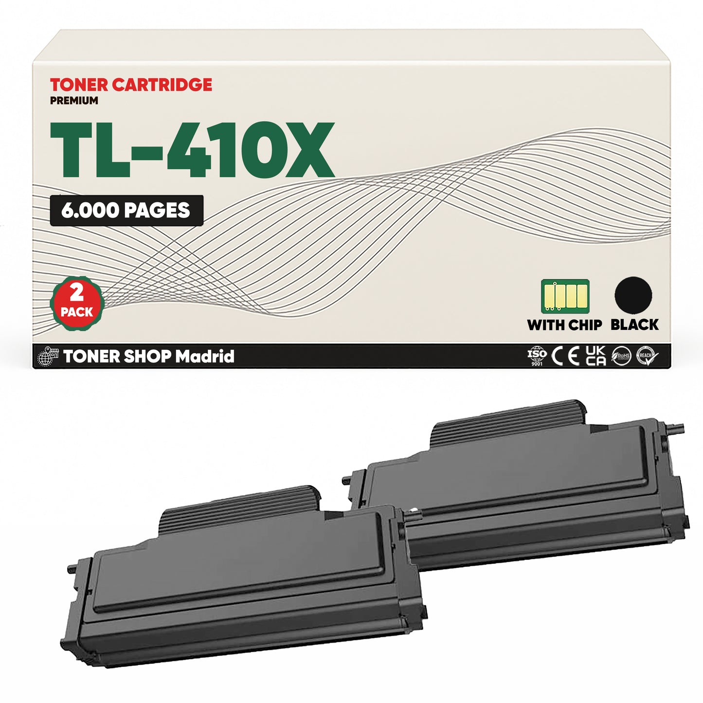 BDink Cartucho Tóner Compatible Pantum TL410X Negro