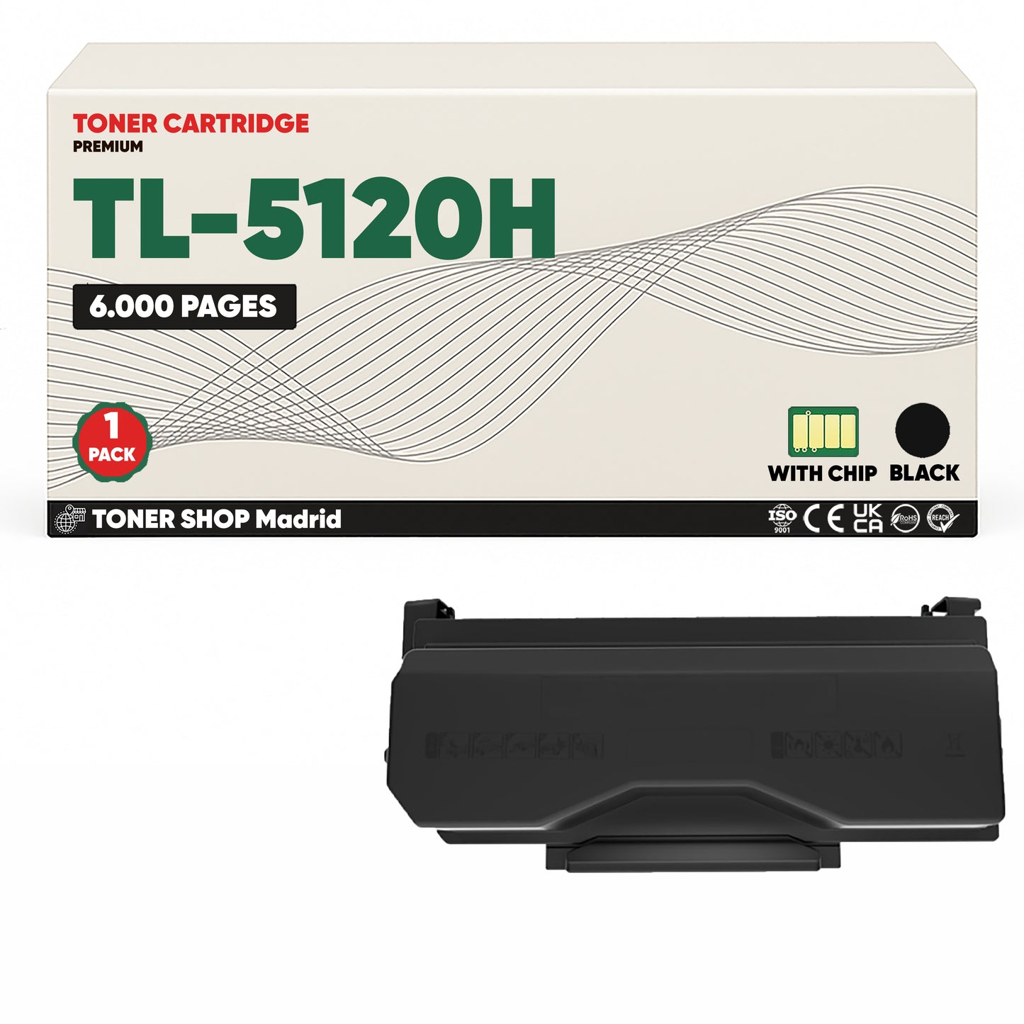 BDink Cartucho Tóner Compatible Pantum TL5120H Negro