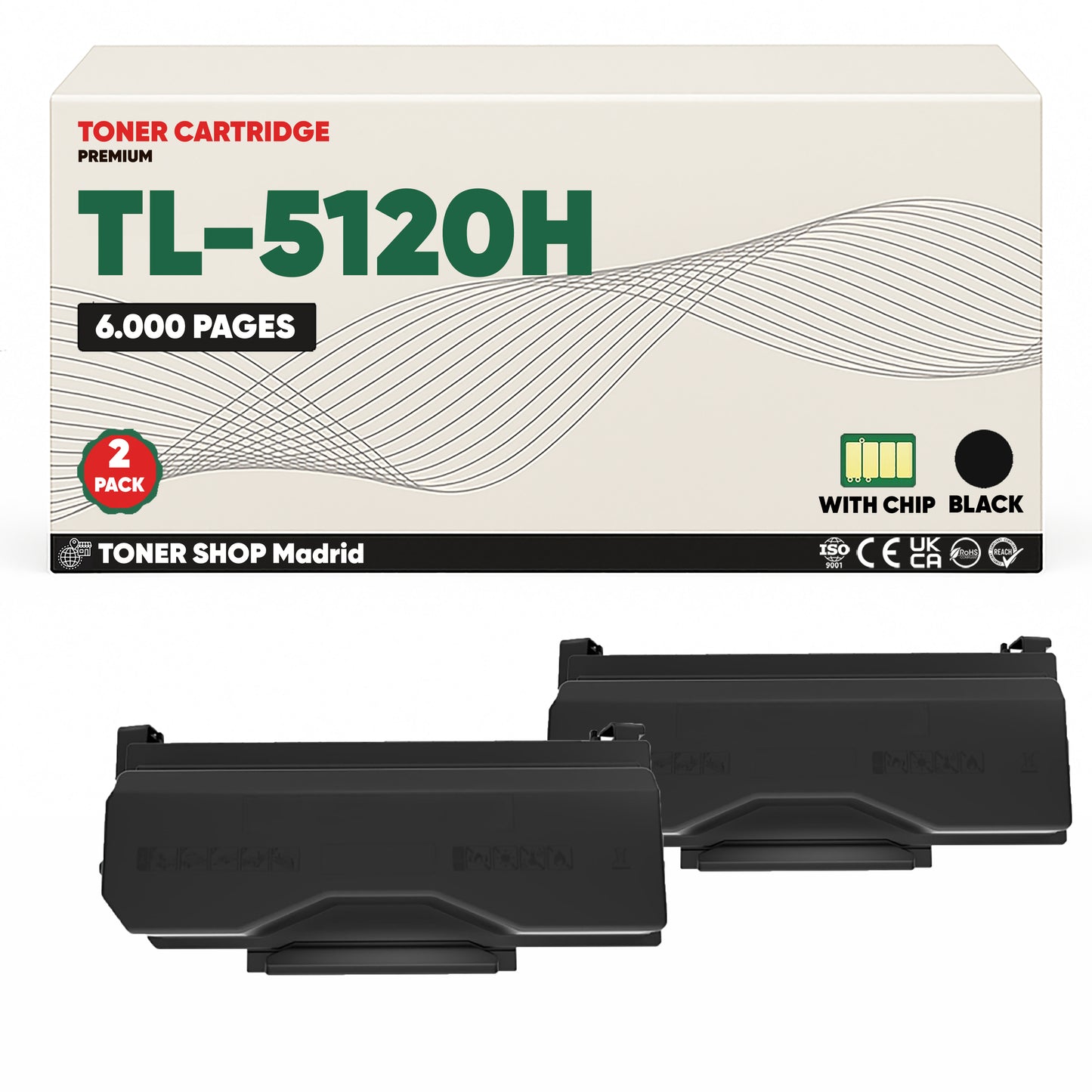 BDink Cartucho Tóner Compatible Pantum TL5120H Negro