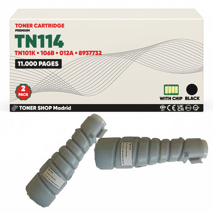 BDink Cartucho de Toner Compatible Konica Minolta TN114 Negro