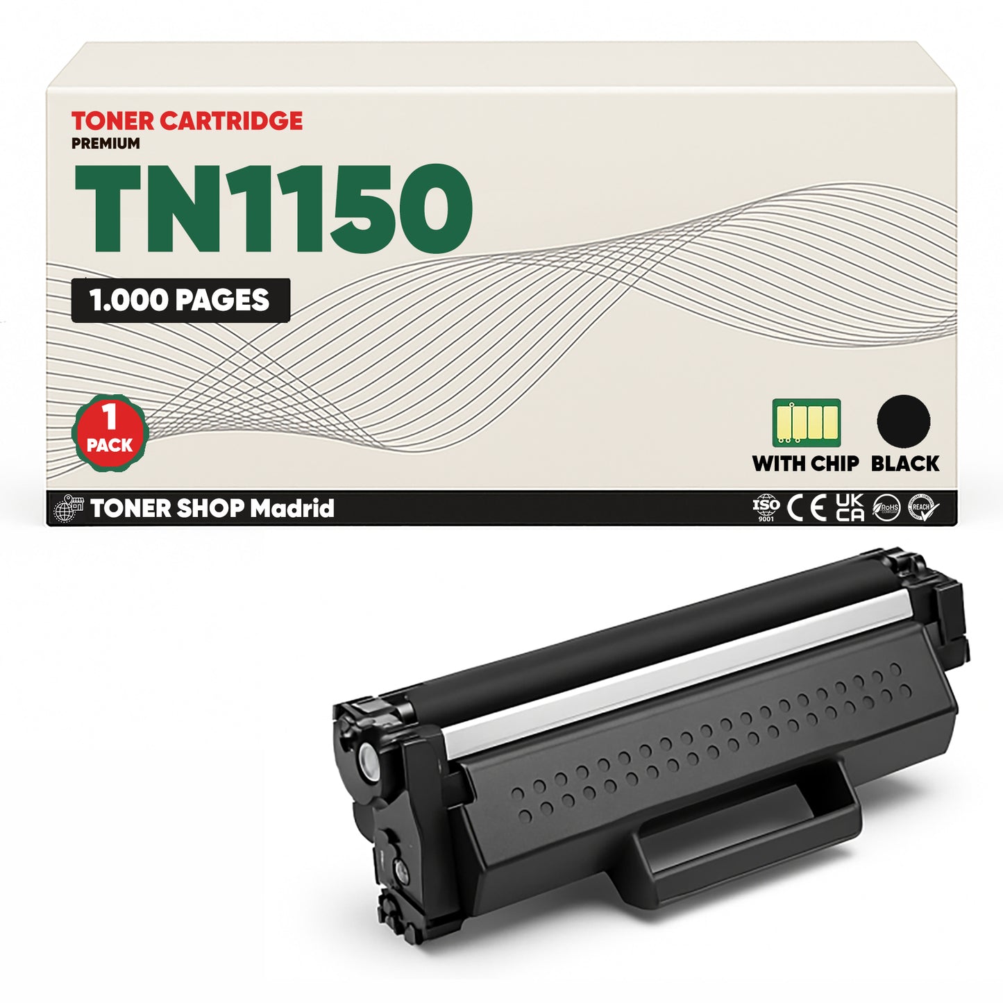 BDink Tóner Compatible Brother TN1150 Negro