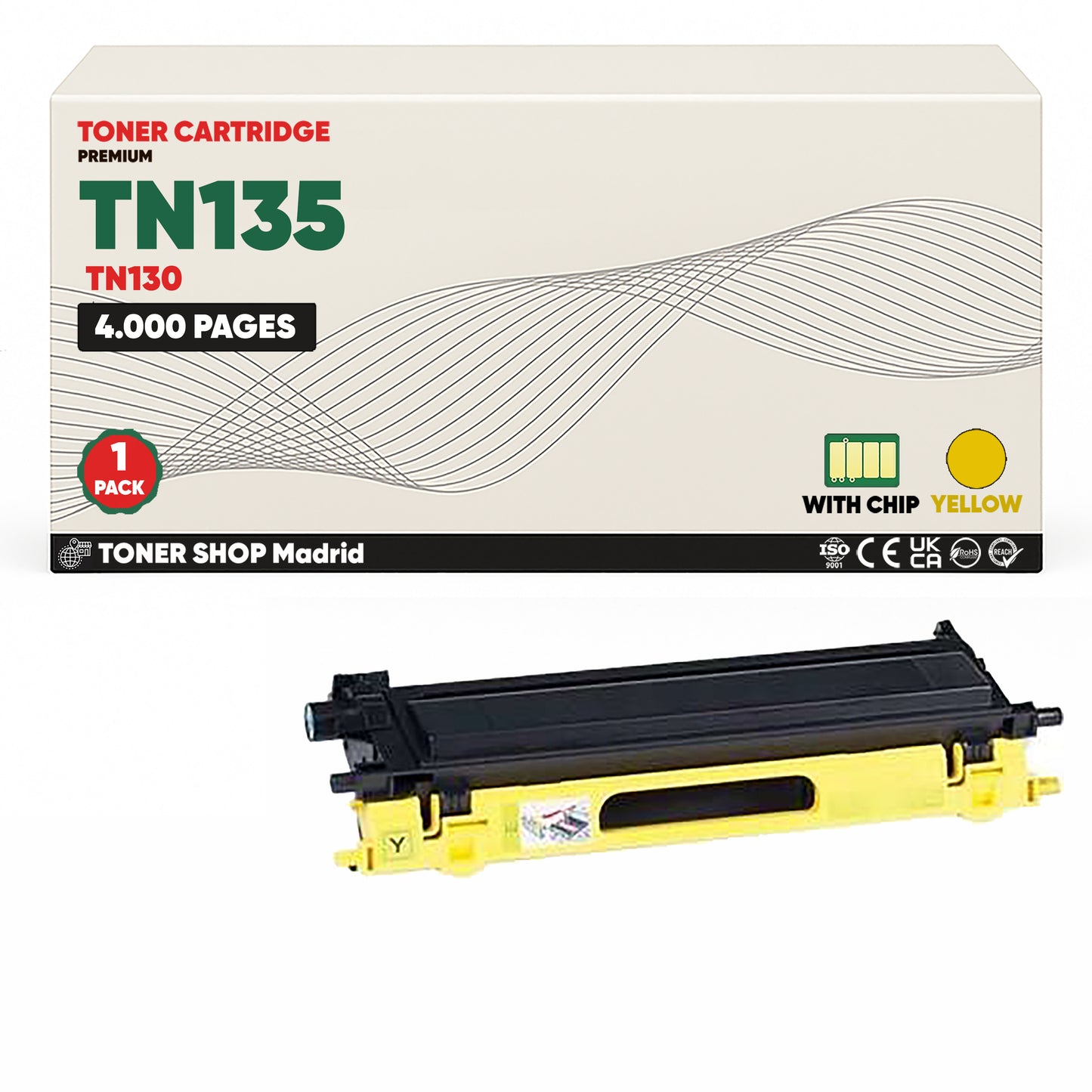 BDink Cartuchos Tóner Compatible Brother TN135 TN130 (Pack 4)
