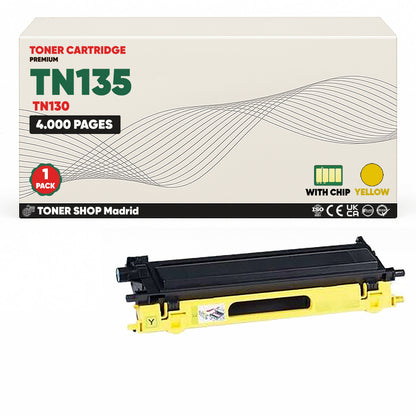 BDink Cartuchos Tóner Compatible Brother TN135 TN130 (Pack 4)