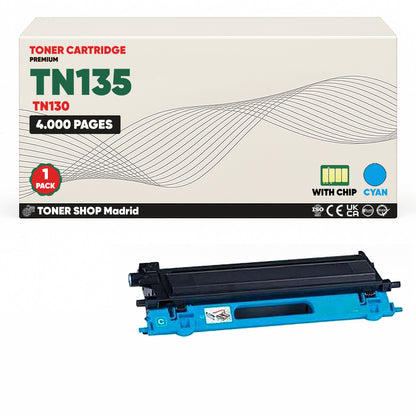 BDink Cartuchos Tóner Compatible Brother TN135 TN130 (Pack 4)