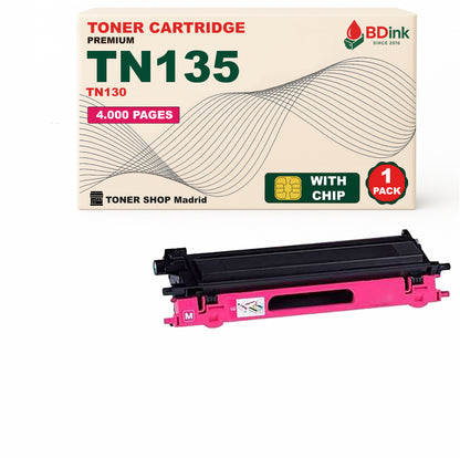 BDink Cartuchos Tóner Compatible Brother TN135 TN130 (Pack 4)