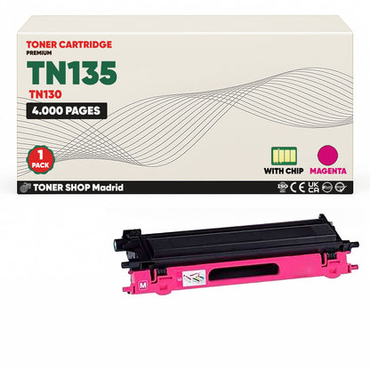BDink Cartuchos Tóner Compatible Brother TN135 TN130 (Pack 4)