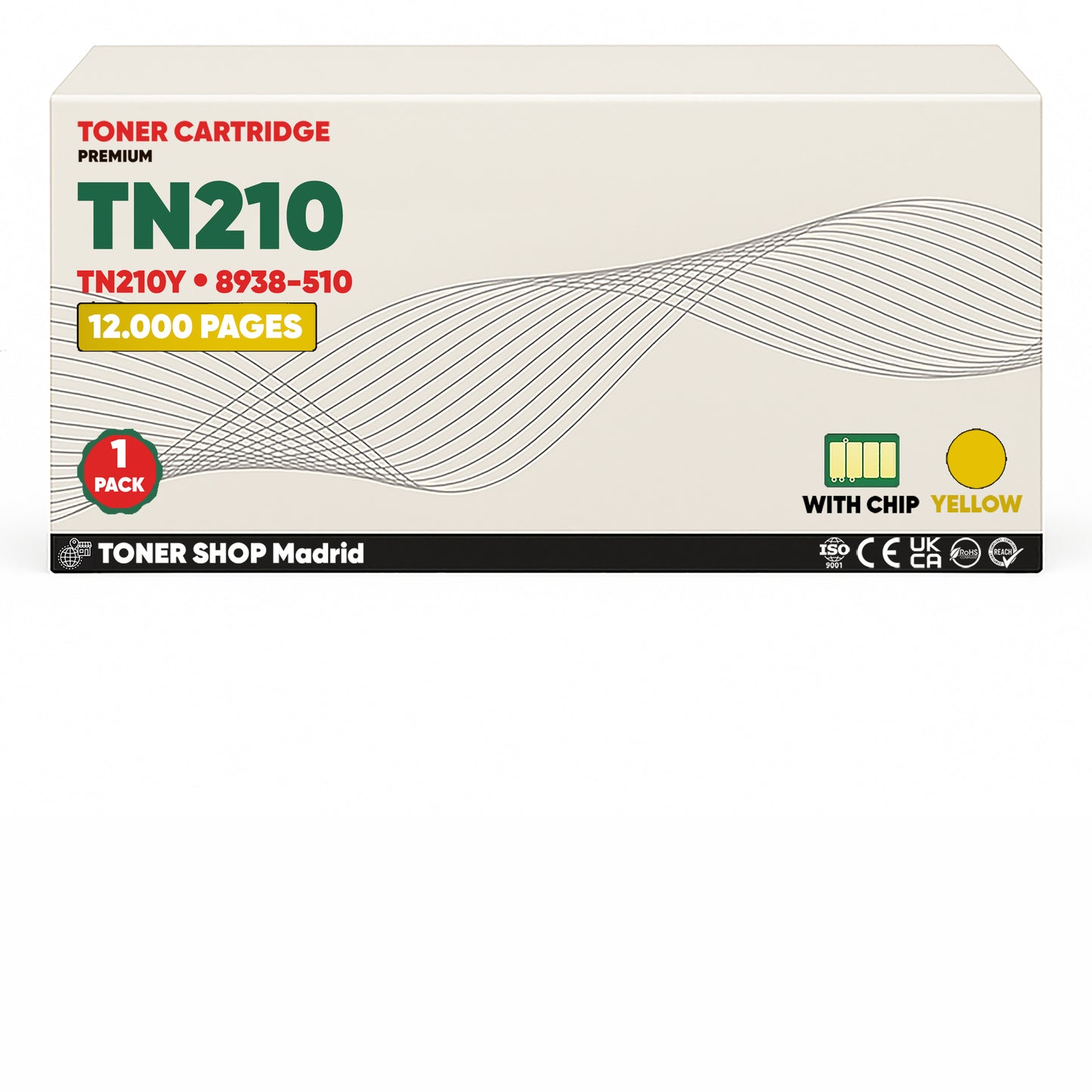 BDink Cartucho de Toner Compatible Konica Minolta TN210 (Pack 4) CMYK