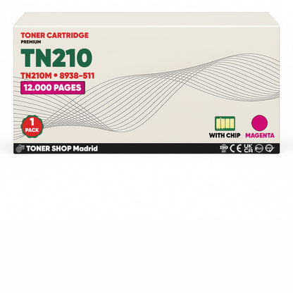 BDink Cartucho de Toner Compatible Konica Minolta TN210 (Pack 4) CMYK