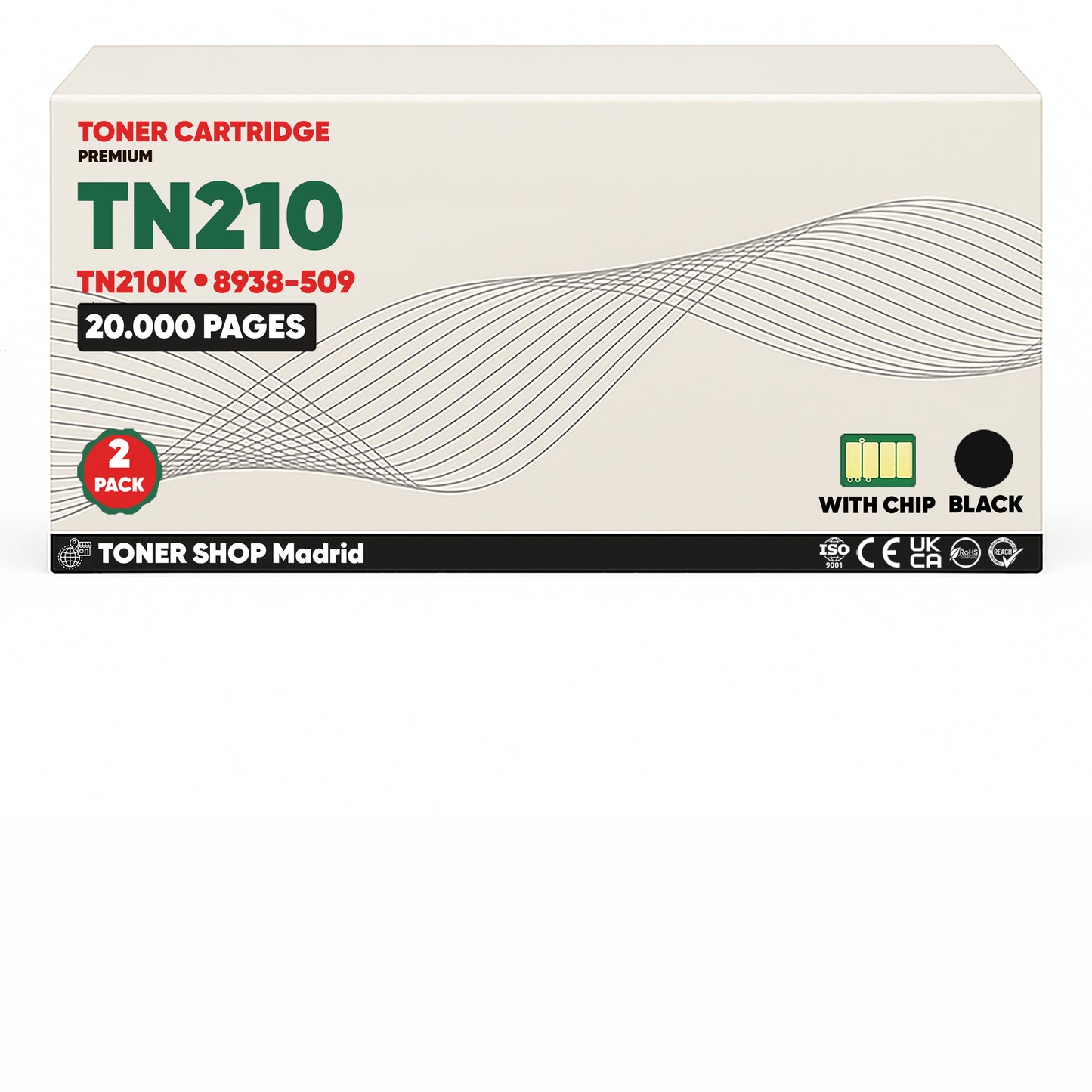 BDink Cartucho de Toner Compatible Konica Minolta TN210 (Pack 4) CMYK